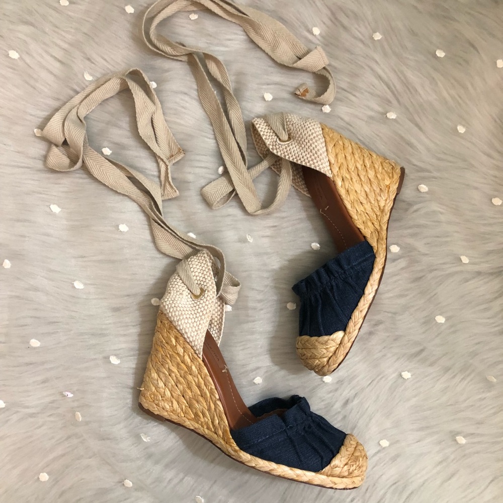 BCBG Max Azria Denim Espadrille Sandals
